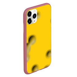 Чехол iPhone 11 Pro матовый Сырная плоскость, цвет: 3D-малиновый — фото 2