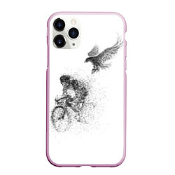 Чехол iPhone 11 Pro матовый Скорость,моя стихия, цвет: 3D-розовый