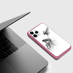 Чехол iPhone 11 Pro матовый Скорость,моя стихия, цвет: 3D-малиновый — фото 2