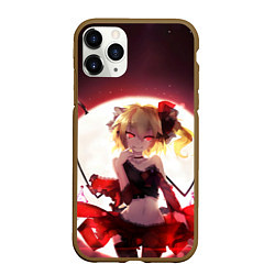 Чехол iPhone 11 Pro матовый Touhou Project Фландр Скарлет, цвет: 3D-коричневый