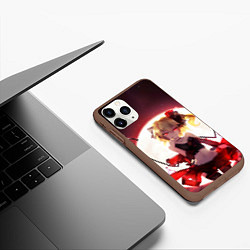 Чехол iPhone 11 Pro матовый Touhou Project Фландр Скарлет, цвет: 3D-коричневый — фото 2