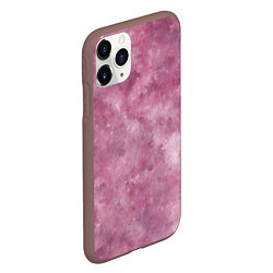 Чехол iPhone 11 Pro матовый Текстура камня родонита, цвет: 3D-коричневый — фото 2