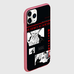 Чехол iPhone 11 Pro матовый Экспозиция - Моя геройская академия, цвет: 3D-малиновый — фото 2