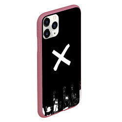 Чехол iPhone 11 Pro матовый Мы накама - One Piece, цвет: 3D-малиновый — фото 2