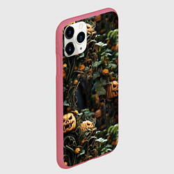 Чехол iPhone 11 Pro матовый Hallowen приходит, цвет: 3D-малиновый — фото 2
