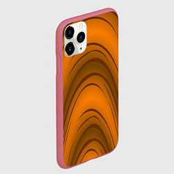 Чехол iPhone 11 Pro матовый Гнутое дерево, цвет: 3D-малиновый — фото 2