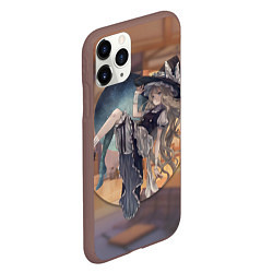 Чехол iPhone 11 Pro матовый Touhou Project Мариса, цвет: 3D-коричневый — фото 2