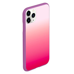 Чехол iPhone 11 Pro матовый Оттенки розового градиент, цвет: 3D-фиолетовый — фото 2