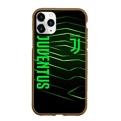 Чехол iPhone 11 Pro матовый Juventus 2 green logo, цвет: 3D-коричневый