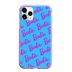 Чехол iPhone 11 Pro матовый Barbie pattern, цвет: 3D-светло-сиреневый