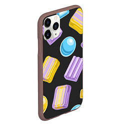 Чехол iPhone 11 Pro матовый Жевательная резинка, цвет: 3D-коричневый — фото 2