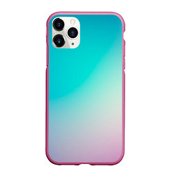 Чехол iPhone 11 Pro матовый Розовоголубые цвета, цвет: 3D-малиновый