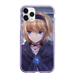 Чехол iPhone 11 Pro матовый Touhou Project Алиса Маргатройд, цвет: 3D-светло-сиреневый