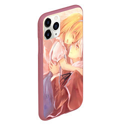 Чехол iPhone 11 Pro матовый Touhou Project Алиса Маргатройд Синки, цвет: 3D-малиновый — фото 2