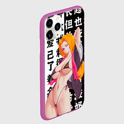 Чехол iPhone 11 Pro матовый Рангику Мацумото - Блич, цвет: 3D-фиолетовый — фото 2