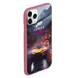 Чехол iPhone 11 Pro матовый Forza horizon racing, цвет: 3D-малиновый — фото 2