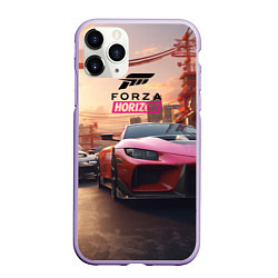 Чехол iPhone 11 Pro матовый Forza street racihg, цвет: 3D-светло-сиреневый