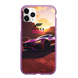 Чехол iPhone 11 Pro матовый Forza Horizon, цвет: 3D-фиолетовый