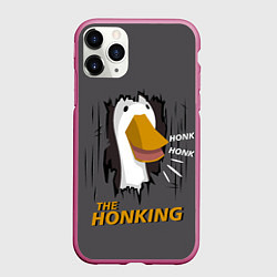 Чехол iPhone 11 Pro матовый The honking, цвет: 3D-малиновый
