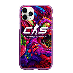 Чехол iPhone 11 Pro матовый КС 2 хайпербист, цвет: 3D-фиолетовый