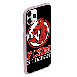 Чехол iPhone 11 Pro матовый FCSM хулиган, цвет: 3D-розовый — фото 2