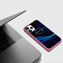 Чехол iPhone 11 Pro матовый Space logo Starfield, цвет: 3D-малиновый — фото 2