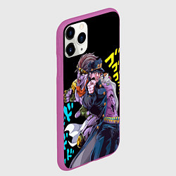 Чехол iPhone 11 Pro матовый Это Джоджо, цвет: 3D-фиолетовый — фото 2