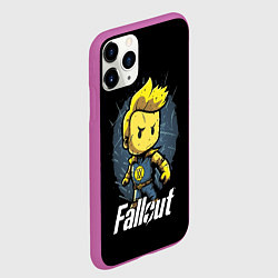 Чехол iPhone 11 Pro матовый Fallout boy, цвет: 3D-фиолетовый — фото 2