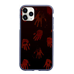 Чехол iPhone 11 Pro матовый Кровавые ладони, цвет: 3D-серый