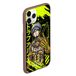 Чехол iPhone 11 Pro матовый Трафальгар Ло Киборг - One Piece, цвет: 3D-коричневый — фото 2
