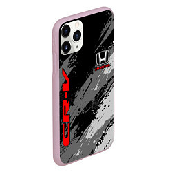 Чехол iPhone 11 Pro матовый Honda cr-v - Монохром, цвет: 3D-розовый — фото 2