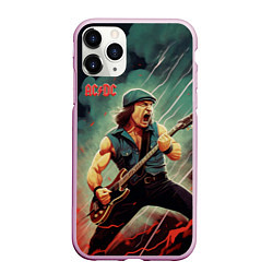 Чехол iPhone 11 Pro матовый AC DC rock