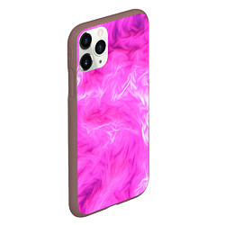 Чехол iPhone 11 Pro матовый Розовый нежный фон, цвет: 3D-коричневый — фото 2