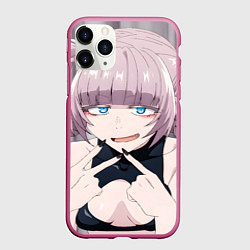 Чехол iPhone 11 Pro матовый Yofukashi no Uta Надзуна Нанакуса, цвет: 3D-малиновый