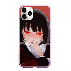 Чехол iPhone 11 Pro матовый Безумный азарт Юмэко Джабами, цвет: 3D-розовый