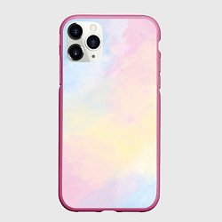 Чехол iPhone 11 Pro матовый Tie dye из сериала убийства в одном здании, цвет: 3D-малиновый