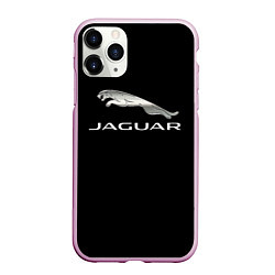 Чехол iPhone 11 Pro матовый Jaguar sport brend, цвет: 3D-розовый