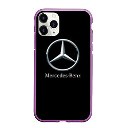 Чехол iPhone 11 Pro матовый Mercedes-benz sport auto, цвет: 3D-фиолетовый