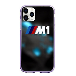 Чехол iPhone 11 Pro матовый Bmw night city, цвет: 3D-светло-сиреневый