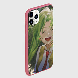 Чехол iPhone 11 Pro матовый Когда плачут цикады Мион Сонодзаки, цвет: 3D-малиновый — фото 2