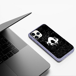 Чехол iPhone 11 Pro матовый Death Stranding souls game, цвет: 3D-светло-сиреневый — фото 2