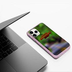 Чехол iPhone 11 Pro матовый Pubg mobile game, цвет: 3D-розовый — фото 2