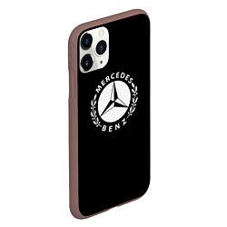 Чехол iPhone 11 Pro матовый Mercedes benz auto sport, цвет: 3D-коричневый — фото 2