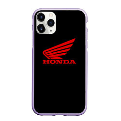 Чехол iPhone 11 Pro матовый Honda sportcar, цвет: 3D-светло-сиреневый