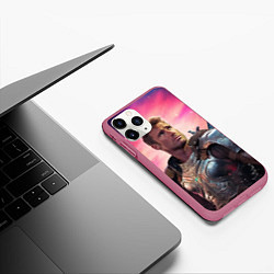 Чехол iPhone 11 Pro матовый William Glen Harold Herrington, цвет: 3D-малиновый — фото 2