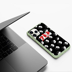 Чехол iPhone 11 Pro матовый Akira x Monokuma, цвет: 3D-салатовый — фото 2