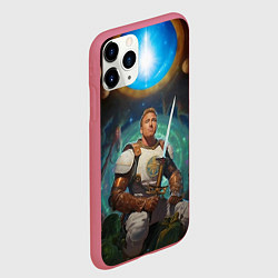 Чехол iPhone 11 Pro матовый Гачимучи Билли Харингтон рыцарь, цвет: 3D-малиновый — фото 2