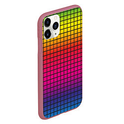 Чехол iPhone 11 Pro матовый Палитра rgb, цвет: 3D-малиновый — фото 2