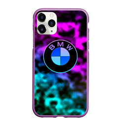 Чехол iPhone 11 Pro матовый Bmw anime, цвет: 3D-фиолетовый