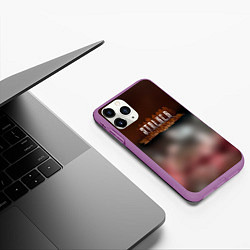 Чехол iPhone 11 Pro матовый Stalker припять зона, цвет: 3D-фиолетовый — фото 2